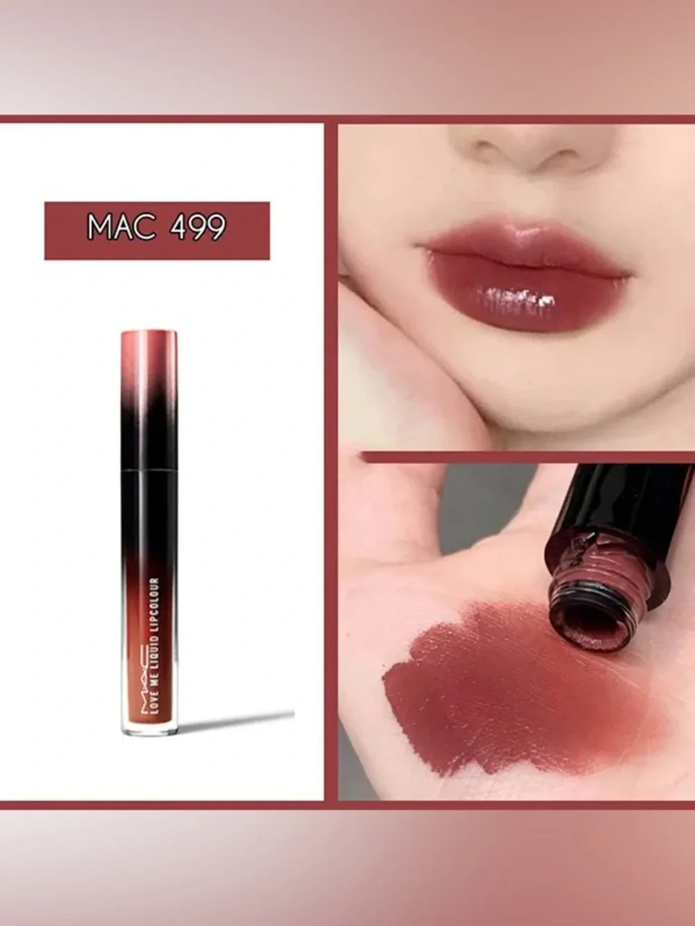 MAC Love Me Lipcolour Coffee & Cigs 499 Lipgloss New In Box